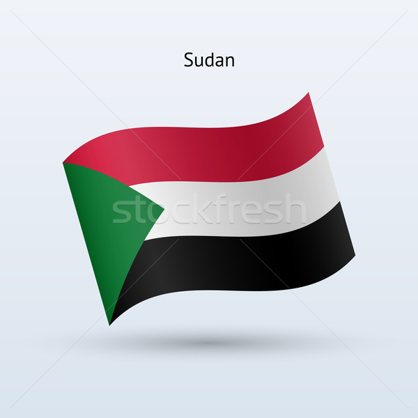 Sudan bandiera forma grigio segno Foto d'archivio © tkacchuk
