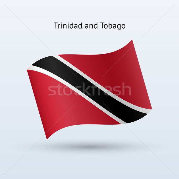 Trinidad and Tobago flag waving form. Stock photo © tkacchuk