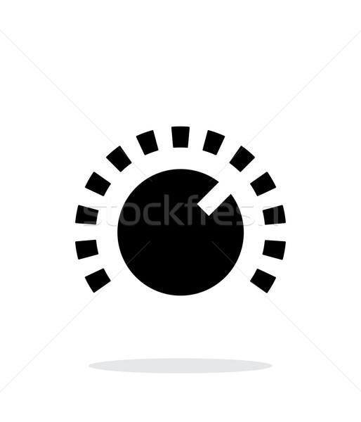 Music knob icon on white background. Stock photo © tkacchuk