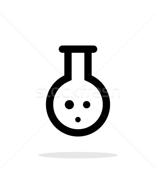 Florence flask with gas simple icon on white background. Stock photo © tkacchuk