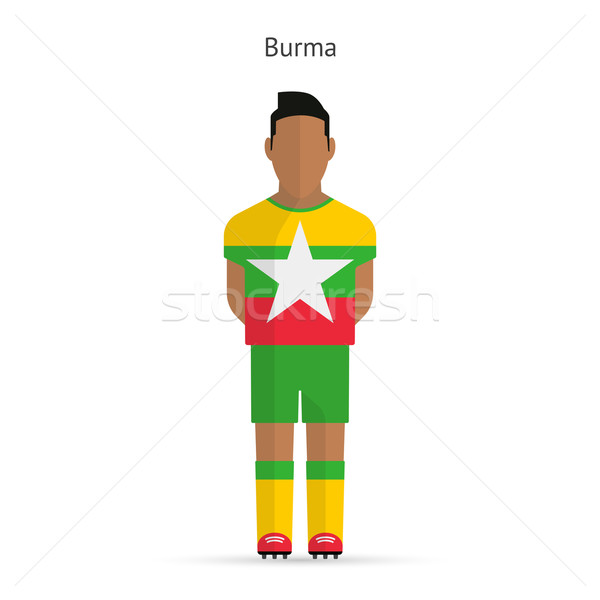 Birmânia futebol uniforme abstrato fitness Foto stock © tkacchuk