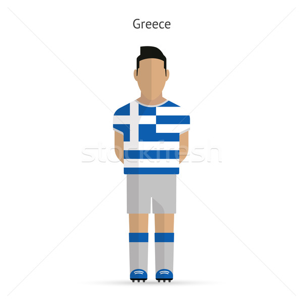 Greece football player. Soccer uniform. Stock photo © tkacchuk