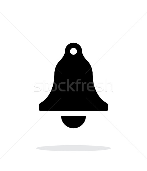 Campana simple icono blanco diseno metal Foto stock © tkacchuk