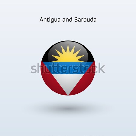 Antigua and Barbuda round flag. Stock photo © tkacchuk