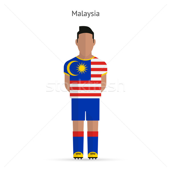 Maleisië voetballer voetbal uniform abstract fitness Stockfoto © tkacchuk