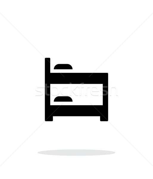 Bunk bed simple icon on white background. Stock photo © tkacchuk