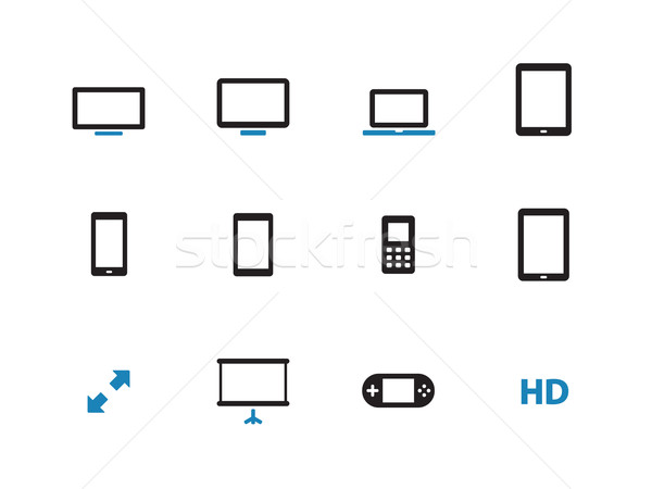 Iconos blanco Internet película tecnología signo Foto stock © tkacchuk