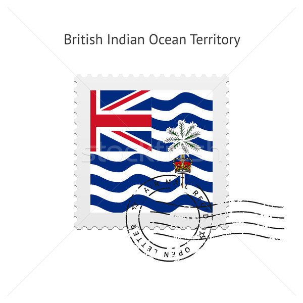 British Indian Ocean Territory Flag Postage Stamp. Stock photo © tkacchuk