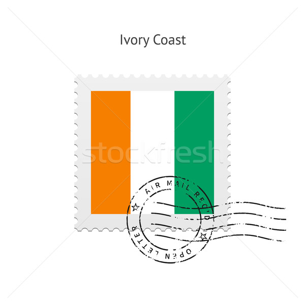 Ivory Coast Flag Postage Stamp. Stock photo © tkacchuk