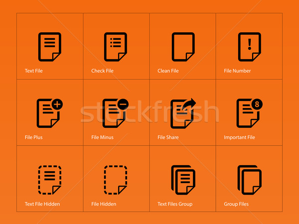 Notepad Document file and Note icons. Stock photo © tkacchuk
