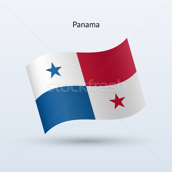 Panama pavillon forme gris signe [[stock_photo]] © tkacchuk