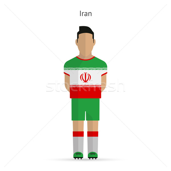 Iran Fußballspieler Fußball einheitliche abstrakten Fitness Stock foto © tkacchuk