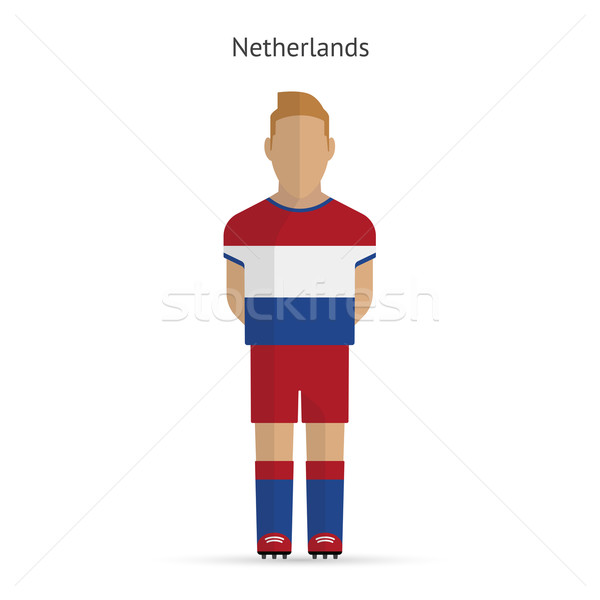 Niderlandy piłka nożna uniform streszczenie fitness Zdjęcia stock © tkacchuk