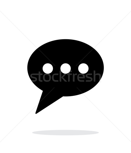 Phone message icon on white background. Stock photo © tkacchuk