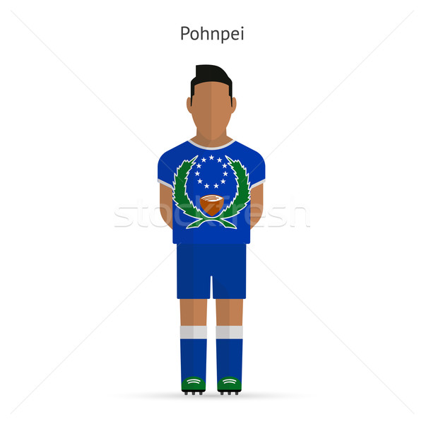 Pohnpei football player. Soccer uniform. Stock photo © tkacchuk