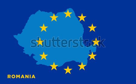 EU flag with Sweden country. European Union membership Sweden Stock photo © tkacchuk