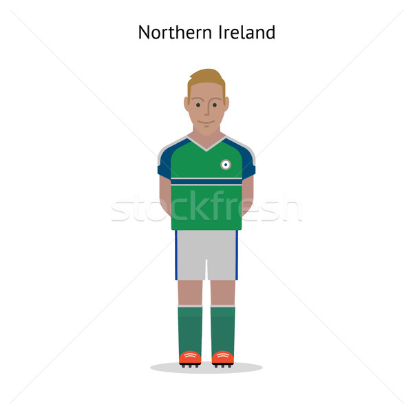 Futbol kuzey İrlanda futbolcu form Stok fotoğraf © tkacchuk