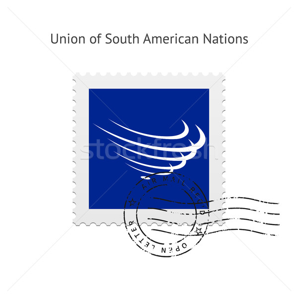 Union of South American Nations Flag Postage Stamp. Stock photo © tkacchuk
