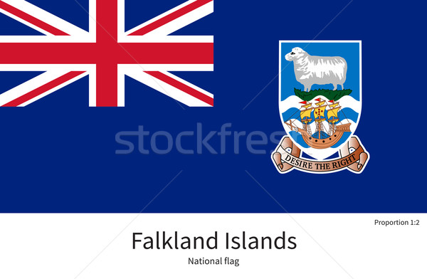 Banderą falklandy skorygowania kolory edukacji Zdjęcia stock © tkacchuk