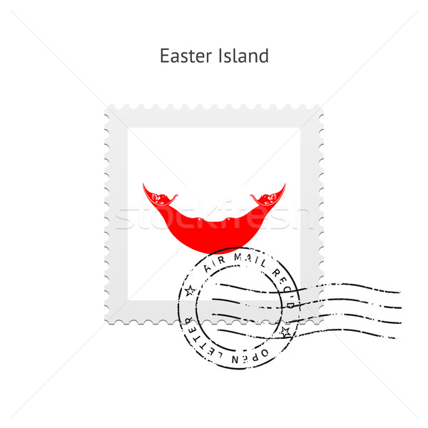 Isola di Pasqua bandiera bianco segno lettera Foto d'archivio © tkacchuk
