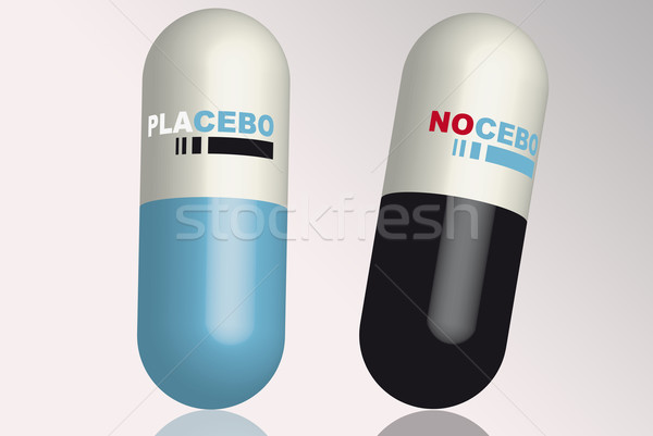 Placebo medicină pilulă 3D alternativ Imagine de stoc © TLFurrer
