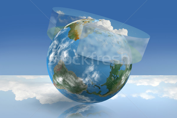 氣候 控制 技術 插圖 大氣的 餅圖 商業照片 © TLFurrer