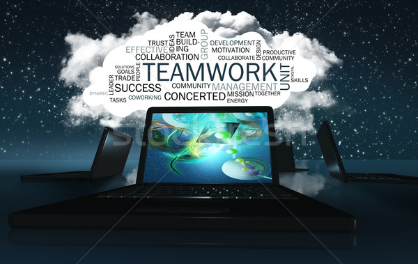 Word Cloud with Teamwork Stock photo © TLFurrer