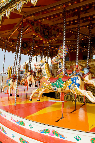 carousel  horse merry-go-round funfair Stock photo © tlorna