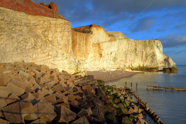 chalk cliff hill seaside seven sisters england Stock photo © tlorna
