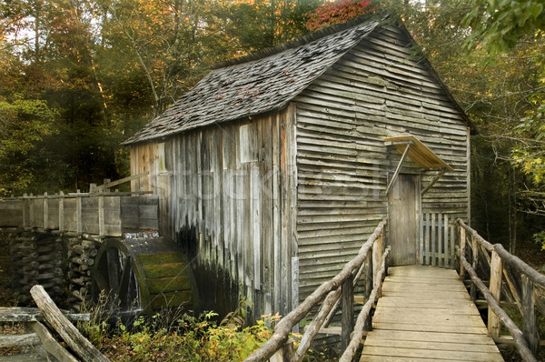 Câble moulin magnifique smoky montagnes [[stock_photo]] © tmainiero