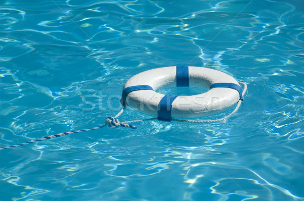 Leben Ring schwimmend top sonnig blau Stock foto © tmainiero