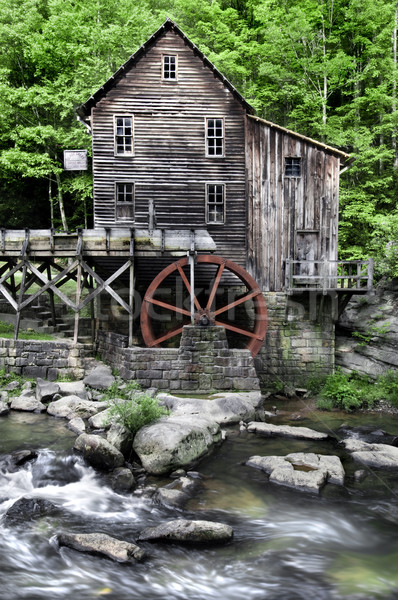 Radura torrente mill bella storico primavera Foto d'archivio © tmainiero