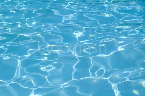 Niebieski wody piękna basen refleksji Zdjęcia stock © tmainiero