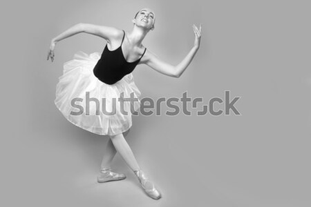 Mooie balletdanser portret meisje vrouwen model Stockfoto © tobkatrina