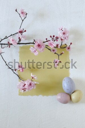 Easter Holiday Themed Still Life Scene in Natural Light Stock photo © tobkatrina