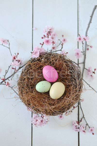 Easter Holiday Themed Still Life Scene in Natural Light Stock photo © tobkatrina