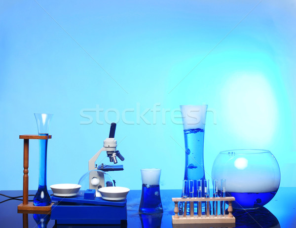 Desk With Science Equipment in Use Stock photo © tobkatrina