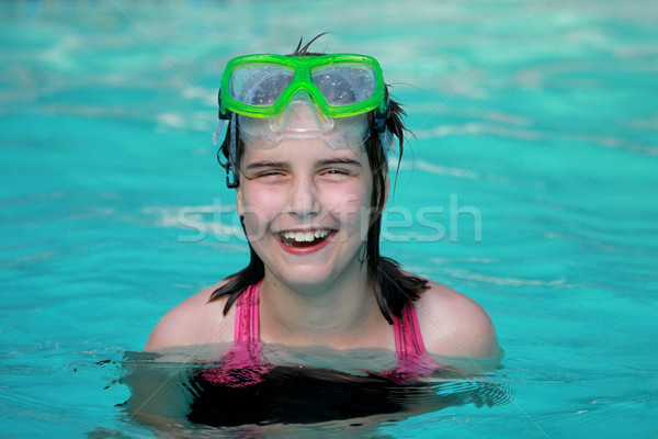 Child in a Swimming Pool Stock photo © tobkatrina