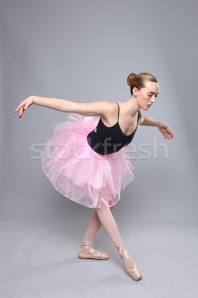 Schönen Ballett-Tänzerin Porträt Mädchen Frauen Modell Stock foto © tobkatrina