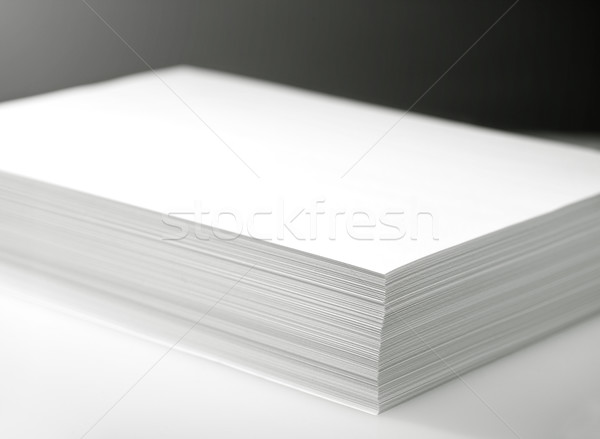 Bianco stampante carta lavoro giornale Foto d'archivio © tolokonov