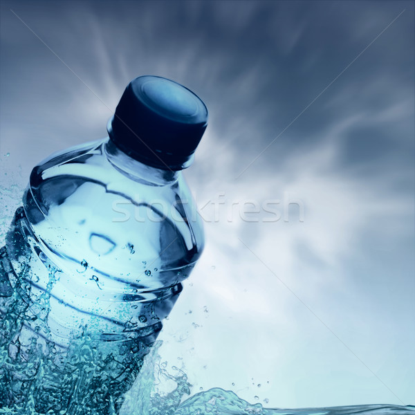 Purified spring water in the bottle Stock photo © tolokonov