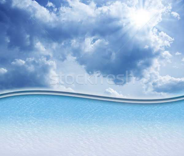 Abstract skies background with copy space Stock photo © tolokonov