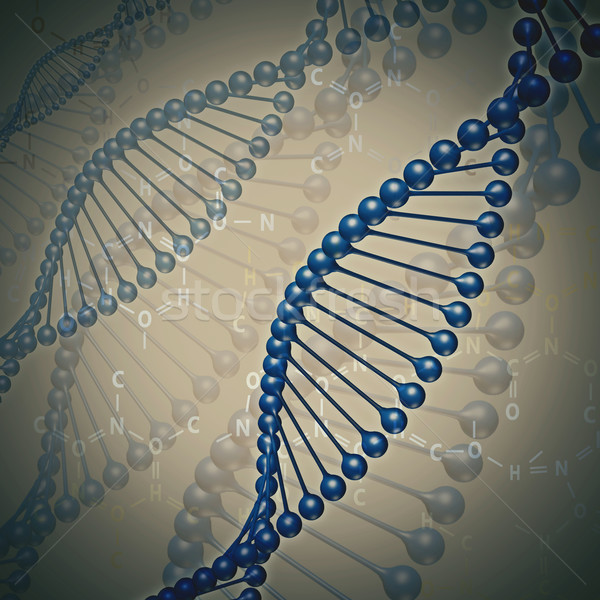 Human DNA, abstract science and techno backgrounds Stock photo © tolokonov