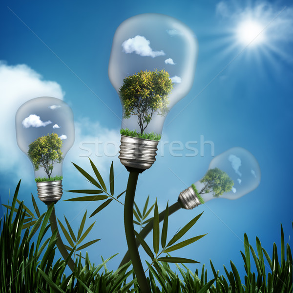 Abstract energy savings and environmental backgrounds Stock photo © tolokonov