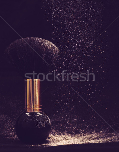 Proszek marzenia streszczenie makijaż kosmetycznych środowisk Zdjęcia stock © tolokonov