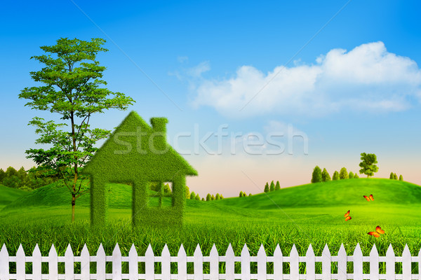 Green House, abstract environmental backgrounds for your design Stock photo © tolokonov