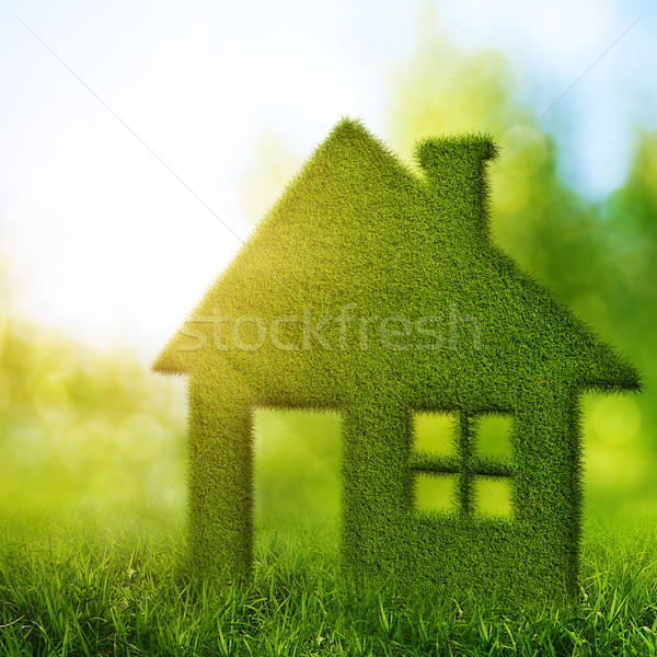 Eco casa abstrato ambiental fundos beleza Foto stock © tolokonov