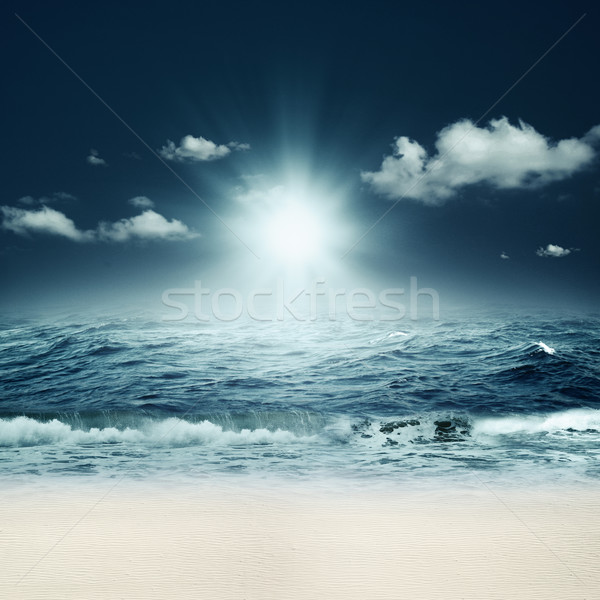 Schönen Meer abstrakten marine Hintergrund Design Stock foto © tolokonov