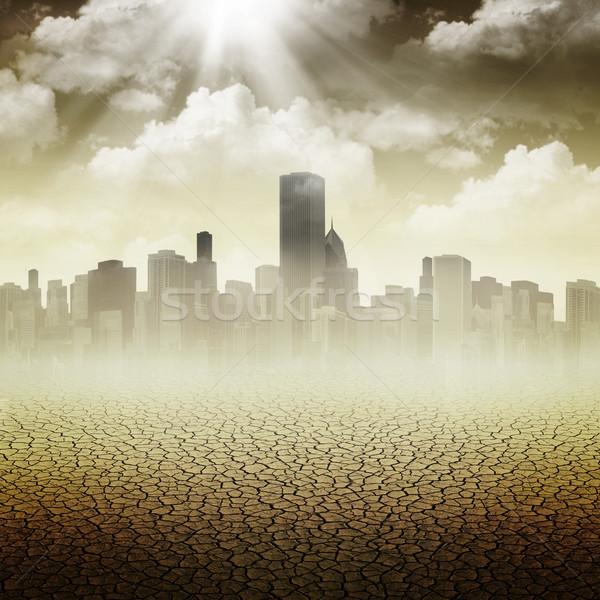 Streszczenie apokaliptyczny środowisk projektu niebo charakter Zdjęcia stock © tolokonov