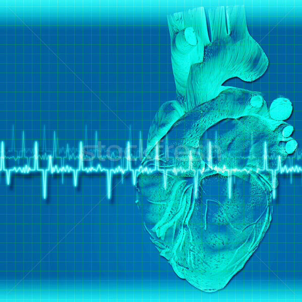 Abstract health and medical backgrounds with human heart Stock photo © tolokonov